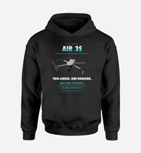 Thumbnail for DJI Air 3S design on black hoodie single side