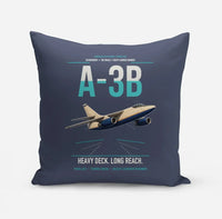 Thumbnail for A-3B Skywarrior design on navy blue pillow
