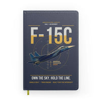 Thumbnail for F-15C Eagle design on navy blue notebook