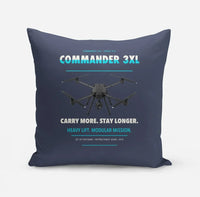 Thumbnail for Draganfly Commander 3XL design on navy blue pillow