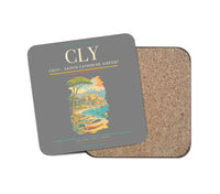 Thumbnail for Calvi - Sainte-Catherine Airport CLY Coaster 1-Piece - Gray