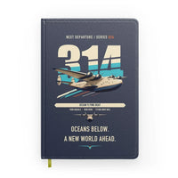 Thumbnail for Boeing 314 Clipper design on navy blue notebook