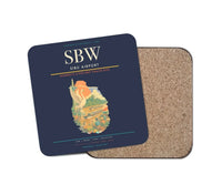 Thumbnail for Sibu Airport (SBW) design on navy blue 1 piece coaster
