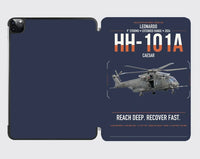 Thumbnail for Leonardo HH-101A Caesar design on navy blue ipad tablet case