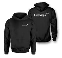Thumbnail for Eurowings Airlines logo on black double side hoodie