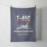 Thumbnail for T-45C Goshawk design on navy blue towel
