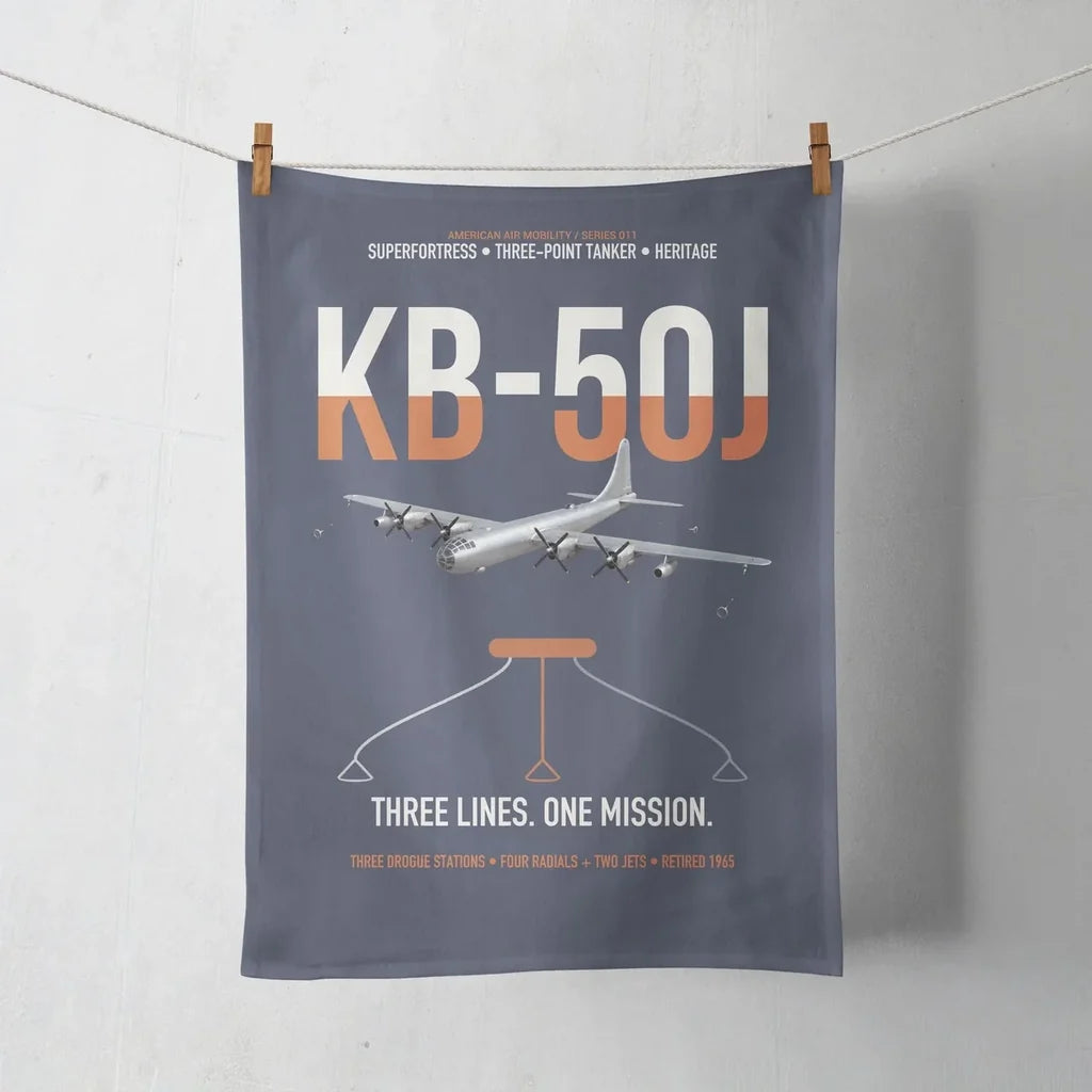 KB-50J Superfortress design on navy blue towel