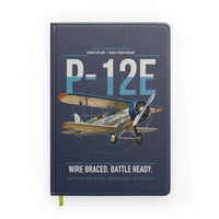 Thumbnail for Boeing P-12E design on navy blue notebook