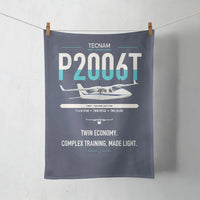 Thumbnail for Tecnam P2006T design on navy blue towel