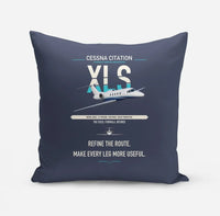 Thumbnail for Cessna Citation XLS design on navy blue pillow