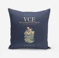 Thumbnail for Venice Marco Polo Airport VCE - Lagoon Printmaker's Tide - Navy Blue