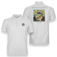 Thumbnail for VINTAGE G4000 - The First Flight Dunes - Double-Side Polo T-Shirt design on white