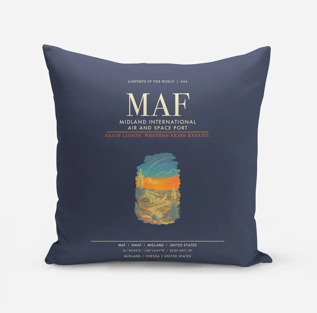 Midland International Air and Space Port MAF - Navy Blue