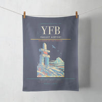 Thumbnail for Iqaluit Airport (YFB) design on navy blue towel