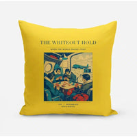 Thumbnail for VINTAGE G4359 - The Whiteout Hold - Designed Pillows design on yellow