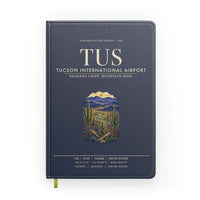 Thumbnail for Tucson International Airport (TUS) design on navy blue notebook