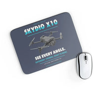 Thumbnail for Skydio X10 design on navy blue rectangle mouse pad