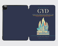 Thumbnail for Heydar Aliyev International Airport (GYD) design on navy blue ipad tablet case