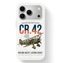 Thumbnail for Fiat CR.42 Falco design on white magsafe iphone case, for iPhone 17 Pro