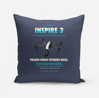 Thumbnail for DJI Inspire 3 design on navy blue pillow