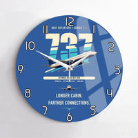 Thumbnail for Boeing 737-900ER design on blue no frame wall clock