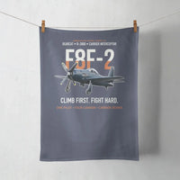 Thumbnail for F8F-2 Bearcat Climb First Fight Hard design on navy blue towel