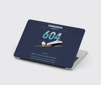 Thumbnail for Bombardier Challenger 604 design on navy blue MacBook case