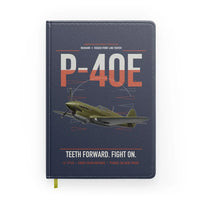 Thumbnail for P-40E Warhawk design on navy blue notebook