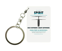 Thumbnail for Ascent AeroSystems Spirit Key Chain design on white key chain