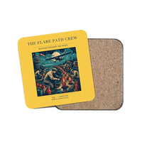 Thumbnail for The Flare Path Crew - Designed Coasters design on yellow 1-piece