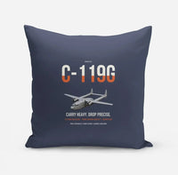 Thumbnail for C-119G Flying Boxcar design on navy blue pillow