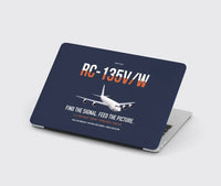 Thumbnail for RC-135V W Rivet Joint design on navy blue MacBook case