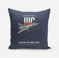 Thumbnail for Dassault Mirage IIIC design on navy blue pillow