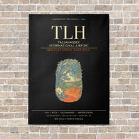Thumbnail for Tallahassee International Airport TLH - Canvas Framed - Black