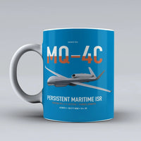 Thumbnail for MQ-4C Triton IFC-4 design on turquoise ceramic mug, double-side print