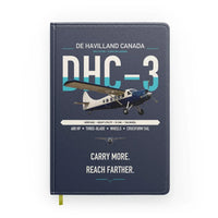 Thumbnail for DHC-3 Otter design on navy blue notebook