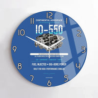 Thumbnail for IO-550 design on blue no frame wall clock