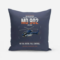 Thumbnail for MD Helicopters MD 902 Explorer design on navy blue pillow