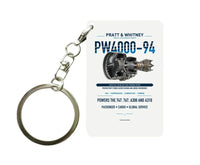 Thumbnail for PW4000-94 Key Chain design on white key chain