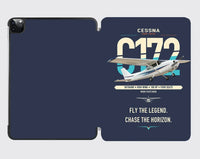 Thumbnail for Cessna 172 Skyhawk design on navy blue ipad tablet case