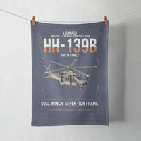 Thumbnail for Leonardo HH-139B design on navy blue towel