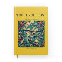 Thumbnail for VINTAGE G4023 - The Jungle Line - Designed Notebooks design on yellow