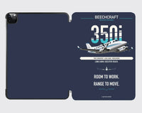 Thumbnail for Beechcraft King Air 350i design on navy blue ipad tablet case