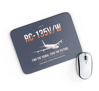 Thumbnail for RC-135V W Rivet Joint design on navy blue rectangle mouse pad