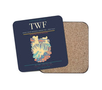 Thumbnail for Magic Valley Regional Airport (TWF) design on navy blue 1 piece coaster