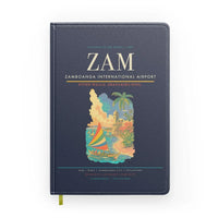 Thumbnail for Zamboanga International Airport (ZAM) design on navy blue notebook