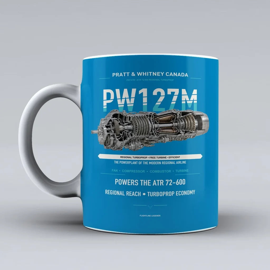 Mug design on turquoise pw127m