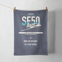 Thumbnail for Cirrus Vision Jet G2+ design on navy blue towel