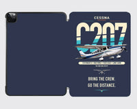 Thumbnail for Cessna T207A Stationair 8 design on navy blue ipad tablet case
