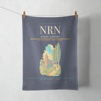 Thumbnail for Weeze Airport (NRN) design on navy blue towel